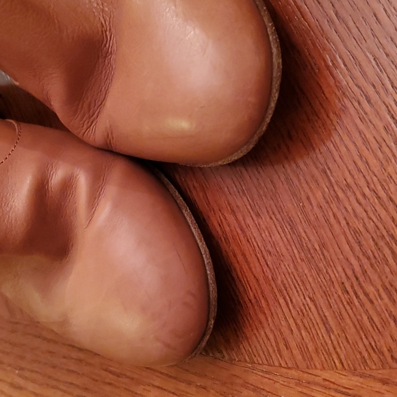 Club Monaco cognac leather Brooklyn booties boots - Picture 9 of 9
